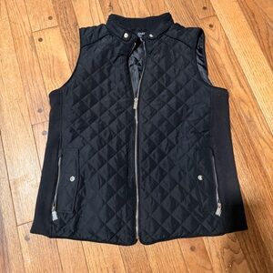 Jones New York Black Quilted Jacket